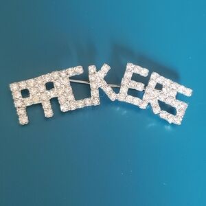 Sparkling Packers Brooch